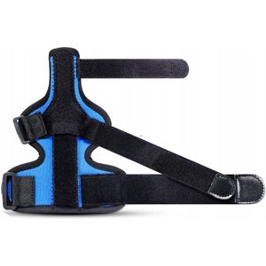 Duimbrace met Aluminium Steun - Zwart/Blauw