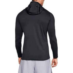 Under Armour ColdGear Fitted Hoodie - Black--Charcoal - Maat SM