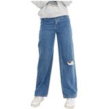 Name It Noizza Straight Hoogzittende Jeans Blauw 8 Years Meisjes
