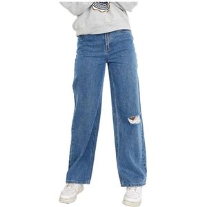 Name It Noizza Straight Hoogzittende Jeans Blauw 8 Years Meisjes