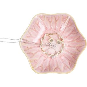 Ceramic Jewelry Bowl - Decorative Bowl for Keys and Small Rings - Pink