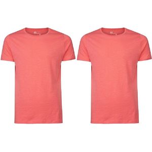 State of Art - 2 Pack - Basic T-shirts - Heren - Zalm - Maat L