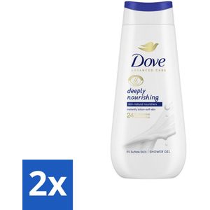 Dove Douchecrème - Deeply Nourishing - 225 ml - Voordeelverpakking - 2 stuks