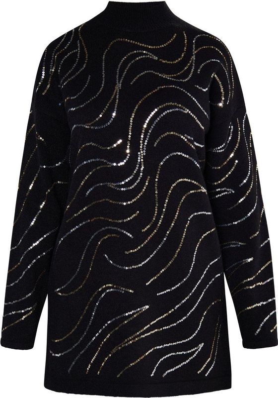 usha - Gebreide Trui - Zwart - BLACK LABEL