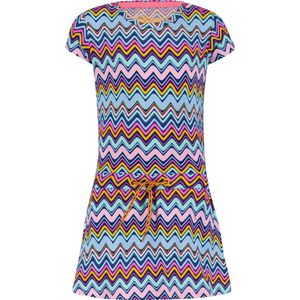 4PRESIDENT Meisjes jurk - Zigzag AOP - Maat 80 - Meisjes jurken