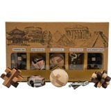 Breinbreker Curated Collection 3 Houten en 2 Metalen Puzzels, Project Genius, TG026