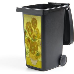 Container sticker Zonnebloemen - Vincent van Gogh - 38x80 cm - Kliko sticker