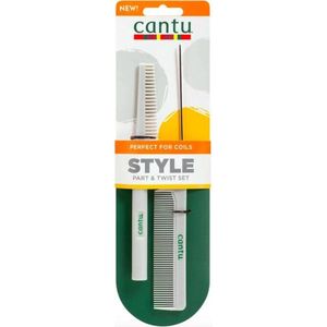 Cantu Spiral Style Part and Twist Comb 2Ct Pack