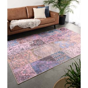 Patchwork vloerkleed - Fade Dreamer paars 230x330 cm