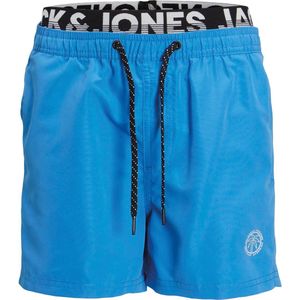 Jack & Jones Junior Zwemshorts Jongens JPSTFIJI Dubbele Waistband Blauw - Maat 128 - Zwembroek