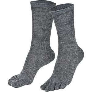 Norfolk - 56% Merino wol Teensokken - Antiblaren - Temperatuurregulatie - Wandelsokken - Maat 39-42 - Grijs - Bruges