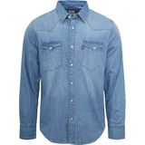 Levi's - Barstow Western Overhemd Blauw - Heren - Maat S - Regular-fit