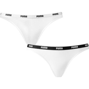 PUMA - Slip - Zwart/Wit - 2 Pack - Jersey - Mid Waist
