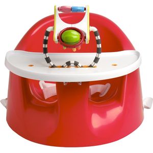 Prince Lionheart bébéPOD Flex Plus - Stoelverhoger - Twee Banden Systeem - Verwijderbare Pommel/Dienblad - Lichtgewicht - Speelgoed - Rood
