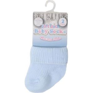 Soft Touch premature Babysokken Jongens Katoen Blauw 2-delig - 44-48