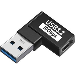 Femur USB-C naar USB-A adapter - Adapter met een Hoek - Handig voor USB Stick - In plaats van USB C kabel of USB Splitter - USB C Hub