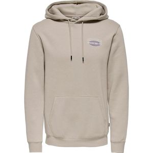 Only & Sons - Heren Hoodies Keane Hoodie - Beige - Maat L