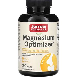 Magnesium Optimizer 200 tablets - magnesiummalaat voor sterke botten en spieren | Jarrow Formulas