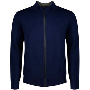 North Sails 12gg Trui Met Volledige Rits Blauw XS Man