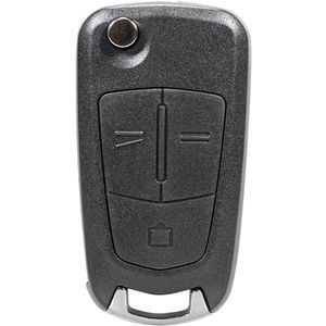 TLVX Sterke Autosleutel Behuizing Geschikt voor Opel Corsa / Astra / Vectra / Zafira / Mokka / Signum / Sleutelbaard HU43 / Ter vervanging van Originele Sleutel behuizing / Afstandsbediening Auto / 3 knops / 3 knoppen / 1 stuks