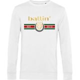 Heren Sweaters met Ballin Est. 2013 Tiger Lines Sweater Print - Wit - Maat XXL