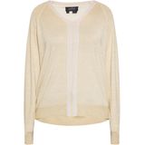 usha - Metallic V-hals Pullover - Langsleeve - Shiny