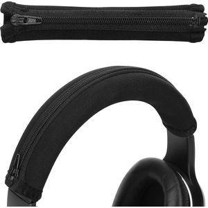 kwmobile cover voor koptelefoon hoofdband - geschikt voor AudioTechnica ATH-S200BT / ATH-S220BT - Koptelefoon band hoes van neopreen - In zwart