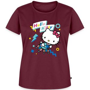 Hello Kitty Jaren 90 Stijlen Met Rolschaatsen Premium T Shirt Dames