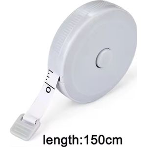 Scoby - Rolmaat - Meetlint voor Lichaam - Omtrekmeter - Kleding Meetband - Uitrolbaar 1.5 Meter - Blauw