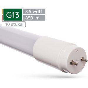 Spectrum LED TL Buis G13 8.5W - 600mm - 850 Lumen - 3000K Warm wit - Gezellig licht - Energiezuinig - 10 stuks