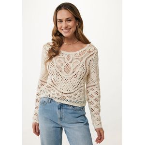Mexx Crochet Top Cream White Dames - Maat M
