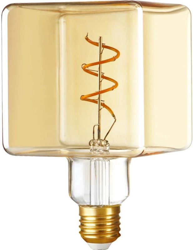 SPL - LED Filament - Kubuslamp - Goud - E27 - 4W - Dimbaar
