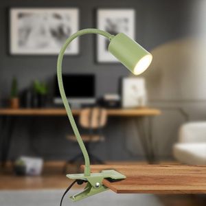 Bureaulamp warm witte lichtkleur draaibaar stekker leeslamp kinderen bureaulamp 40cm hoog groen