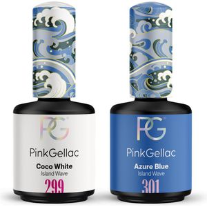Pink Gellac Voordeelbundel Gelnagellak - Coco White Azure Blue