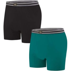 ATLAS FOR MEN - Set van 2 comfortabele stretchboxershorts - Heren - Verkrijgbaar in grote maten - M