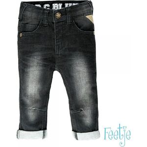 Babydenim - Jeans - Babykleding Maat 80 - Denim - Antraciet