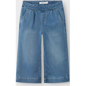 Wijde Pijpen Jeans - Blauw - Denim - Verstelbare Taille - Baggy Fit