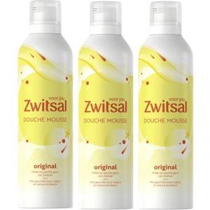 Zwitsal Douche Mousse Original - 3 x 200 ml - Voordeelverpakking