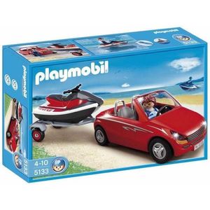Playmobil Cabrio Met Aanhangwagen En Jetski - 5133