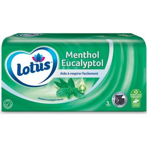Lotus Menthol Eucalyptol Doos met 72 Facial Tissues