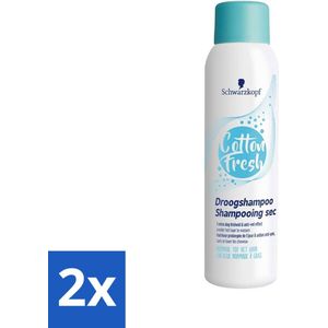 Schwarzkopf Droogshampoo Cotton Fresh 150 ml - Voordeelverpakking - 2 stuks