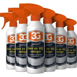 6x 3G Professioneel Expert Oven en BBQ reiniger - Oven Reiniger - BBQ Reiniger - Grill Reiniger - Barbecue Schoonmaken - Ontvetter - Hardnekkig Vuil - 6-Pack