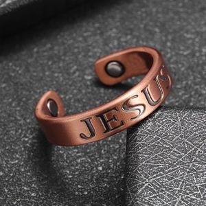 Ring - Christelijk - Jesus Jezus - Koper - 1 Size