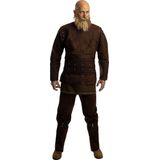 FUNIDELIA Ragnar Kostuum - Vikings voor mannen - Maat: M - Bruin
