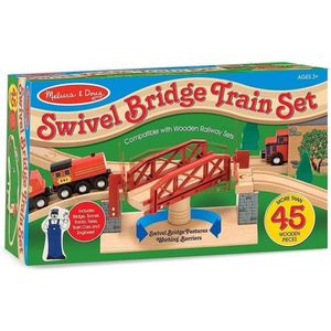 Melissa & Doug - Houten Treinbaan met Draaibrug