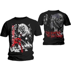 Iron Maiden - Number Of The Beast Jumbo Heren T-shirt - XL - Zwart