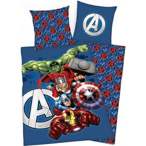 Avengers dekbedovertrek - 140 x 200 cm. - Marvel Avengers dekbed - eenpersoons