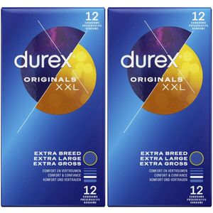 Durex Condooms XXL 12st - 2 Stuks - Voordeelverpakking
