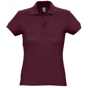SOLS Dames/dames Passion Pique Poloshirt met korte mouwen (Bourgondië)
