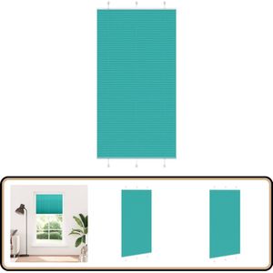 vidaXL Plisségordijn - 105x200 cm - Petrol Groen Plisségordijn - Gordijnen - Raamdecoratie - Privacy Screen - Zonwering